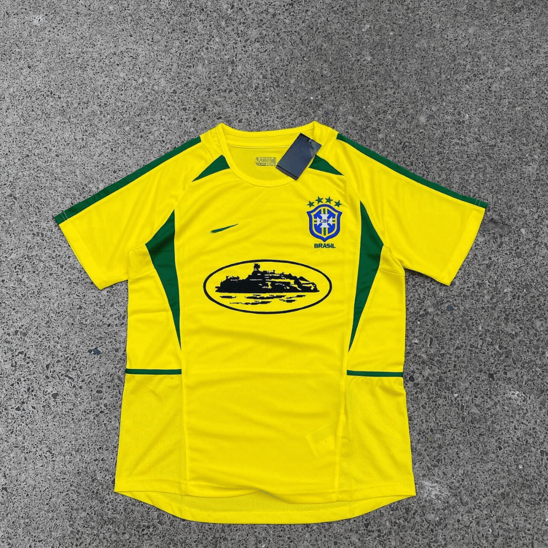 Corteiz Football Jersey サッカーシャツ イエロー Corteiz Club America Brasil Jersey Yellow Men's - SS24 - US