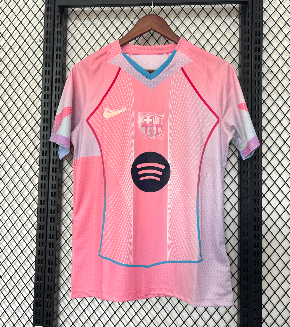FC Barcelona 2025–26 Pink Kids Jersey - xclusivejerseys